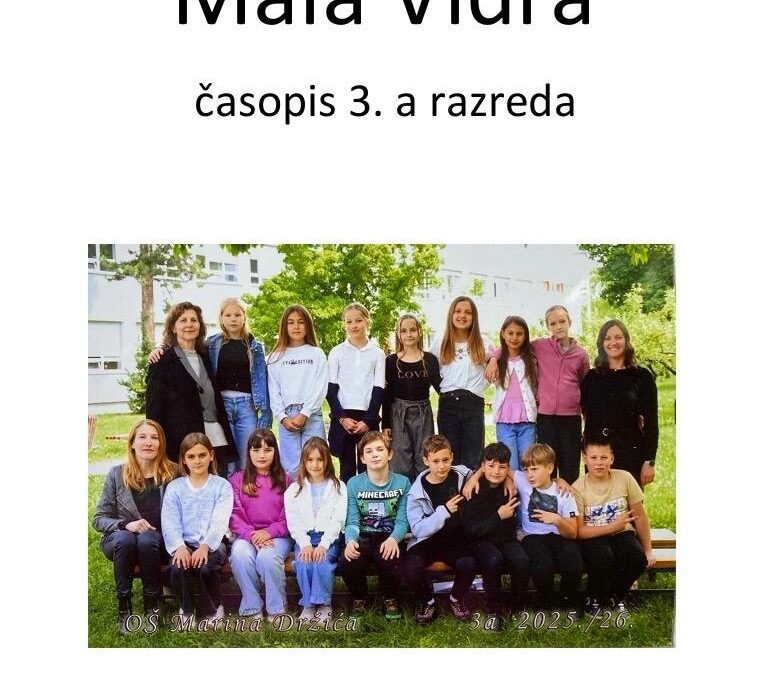 “Mala Vidra” časopis 3.a razreda